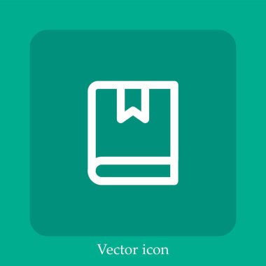 vektör simgesi doğrusal simgesini not eder. Düzenlenebilir vuruş ile satır