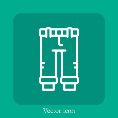 kot vektör doğrusal simgesi. Düzenlenebilir vuruş ile satır