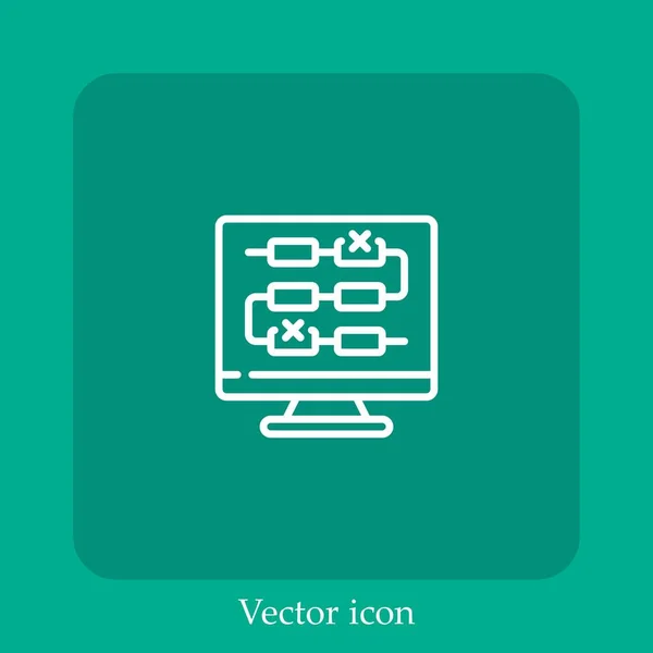 Иконка Компьютерного Вектора — стоковый вектор
