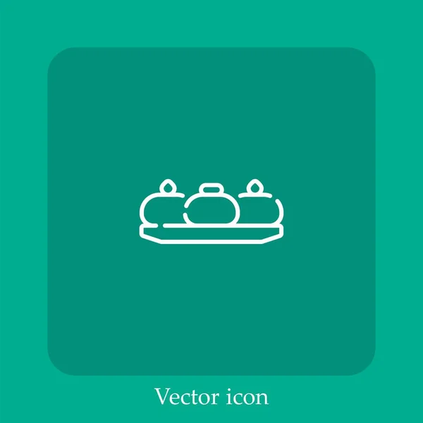 Sandesh Vektorsymbol Lineare Icon Line Mit Editierbarem Strich — Stockvektor