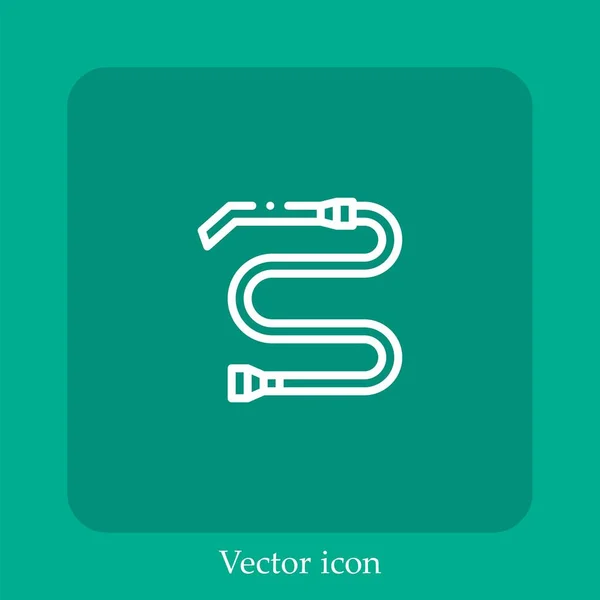 Catéter Icono Vector Icon Line Lineal Con Carrera Editable — Vector de stock