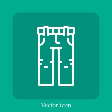 kot vektör doğrusal simgesi. Düzenlenebilir vuruş ile satır