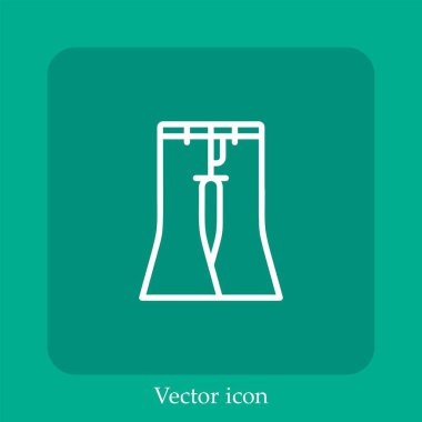 Pantolon vektörü doğrusal simgesi. Düzenlenebilir vuruş çizgisi