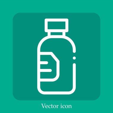 hap vektörü doğrusal simgesi. Düzenlenebilir vuruşla çizgi