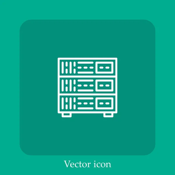 Иконка Вектора Сервера — стоковый вектор