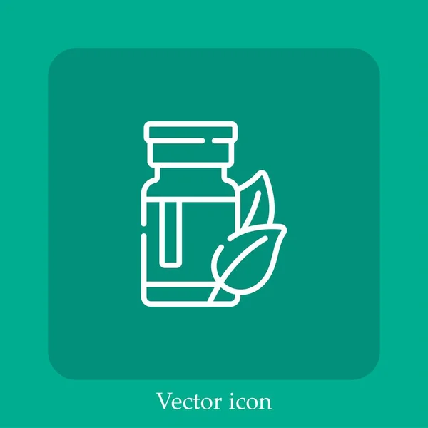Medizin Vektor Symbol Lineare Symbol Linie Mit Editierbarem Strich — Stockvektor
