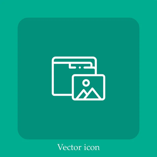 Fotos Vektor Symbol Lineare Icon Line Mit Editierbarem Strich — Stockvektor