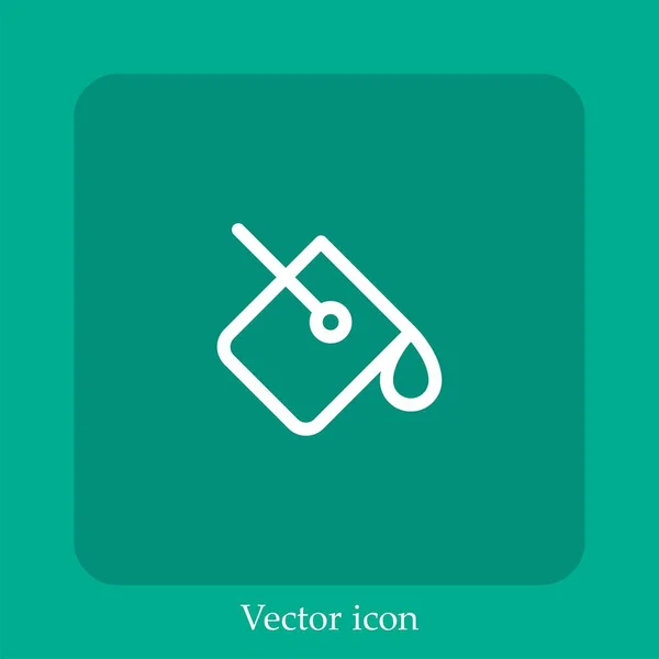 Ícone Vetor Balde Pintura Linear Icon Line Com Curso Editável — Vetor de Stock