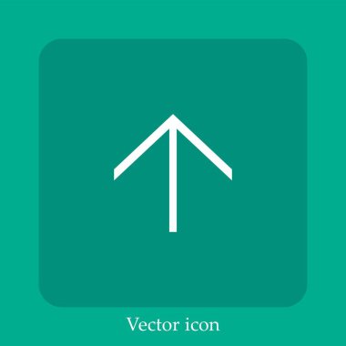 ok çizgileri vektör doğrusal simgesini yükselt. Düzenlenebilir vuruş çizgisi