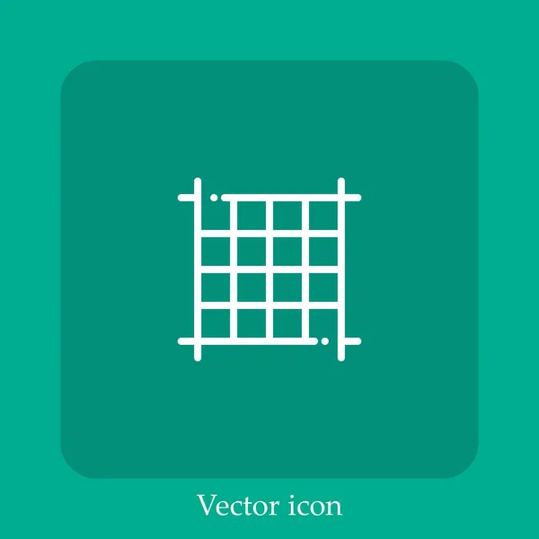 Tischdecke Vektor Symbol Lineare Icon Line Mit Editierbarem Strich — Stockvektor