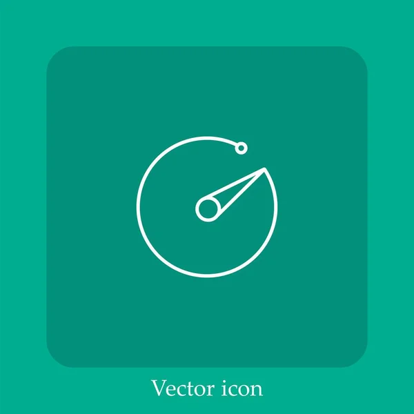 Ícone Vetor Foto Linear Icon Line Com Curso Editável — Vetor de Stock