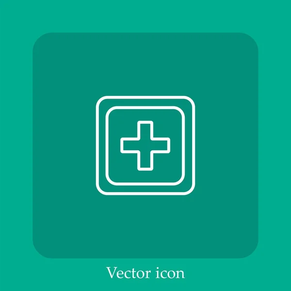 Medizinisches Vektorsymbol Lineare Icon Line Mit Editierbarem Strich — Stockvektor