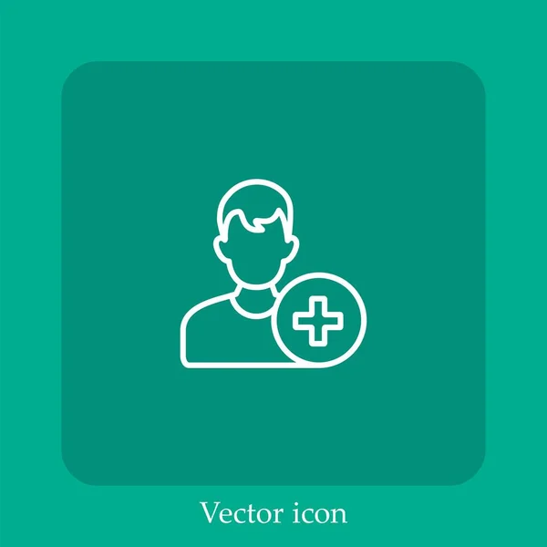 Medizinisches Vektorsymbol Lineare Icon Line Mit Editierbarem Strich — Stockvektor