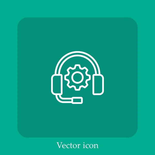 Support Vector Icon Linear Icon Line Editable Stroke — Stock Vector