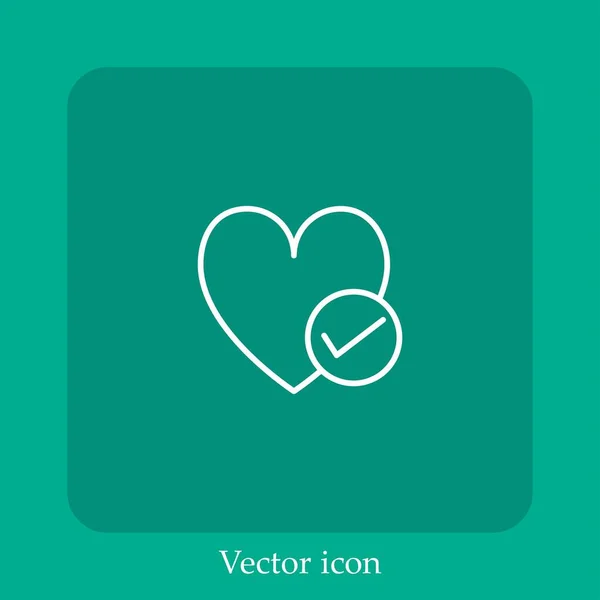 Normal Vector Icon Linear Icon Line Editable Stroke — Stock Vector