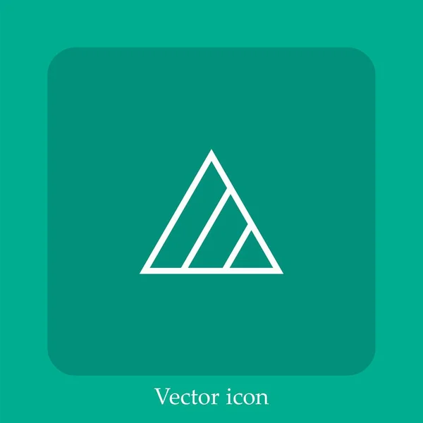 Fehérítő Vektor Ikon Lineáris Ikon Vonal Szerkeszthető Stroke — Stock Vector