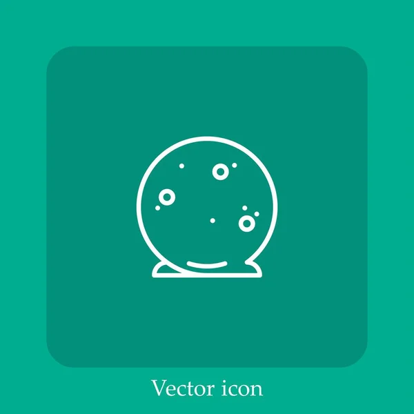 Trüffelvektorsymbol Linear Icon Line Mit Editierbarem Strich — Stockvektor