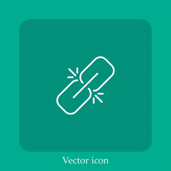 Lineares Symbol Des Vektor Symbols Lösen Linie Mit Editierbarem Strich — Stockvektor