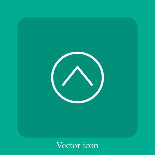 Pfeil Vektor Symbol Nach Oben — Stockvektor