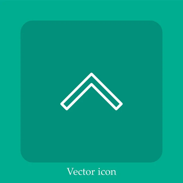 Pfeil Vektor Symbol Nach Oben — Stockvektor