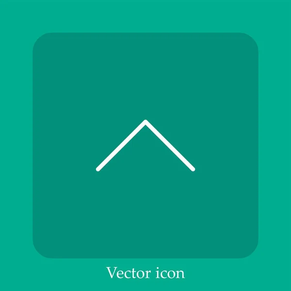 Pfeil Vektor Symbol Nach Oben — Stockvektor