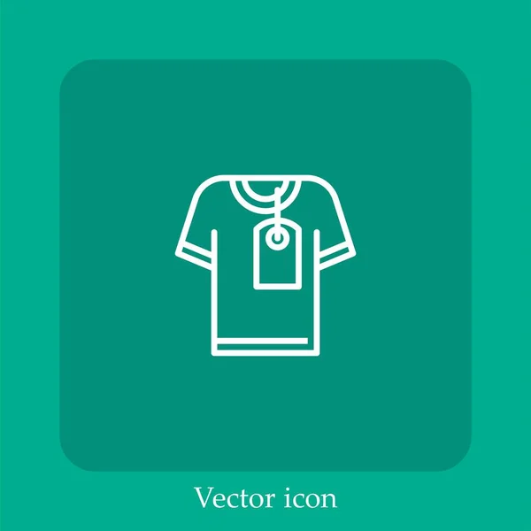Ícone Vetor Produto Linear Icon Line Com Curso Editável — Vetor de Stock