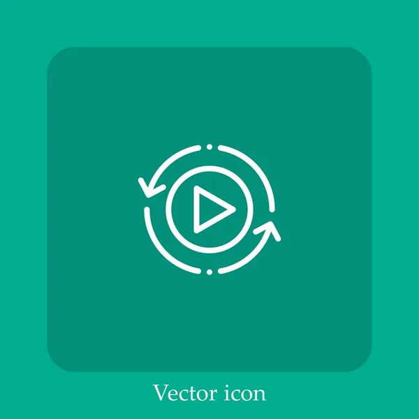 Перемотка Векторной Иконки — стоковый вектор