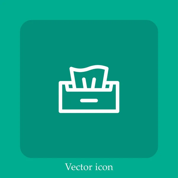 Wet Vector Icon Linear Icon Line Editable Stroke — Stock Vector