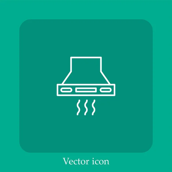 Ícone Vetor Extrator Linear Icon Line Com Curso Editável — Vetor de Stock