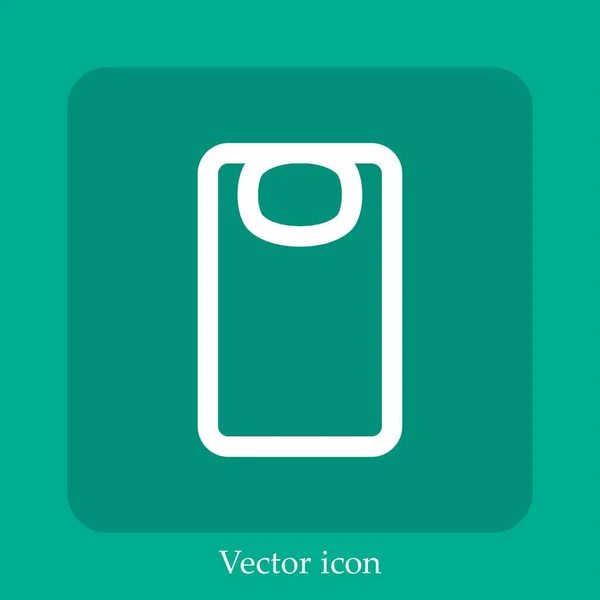 Turnhalle Vektor Symbol Lineare Icon Line Mit Editierbarem Strich — Stockvektor