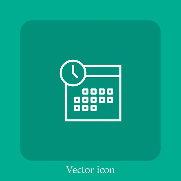 Векторная Иконка Календаря — стоковый вектор