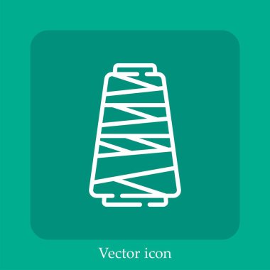 Tartışmalı vektör doğrusal simgesi. Düzenlenebilir vuruş ile satır