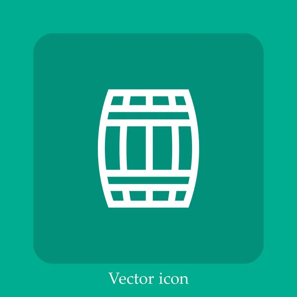 Lauf Vektor Symbol Lineare Icon Line Mit Editierbarem Strich — Stockvektor