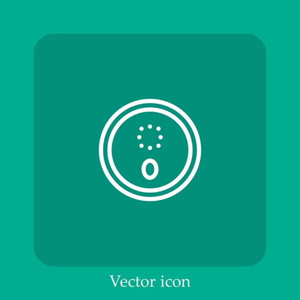 Smart Lock Vektor Symbol Lineare Icon Line Mit Editierbarem Strich — Stockvektor