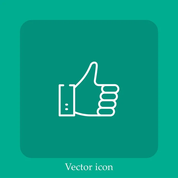 Vector Icon Linear Icon Line Editable Stroke — Stock Vector