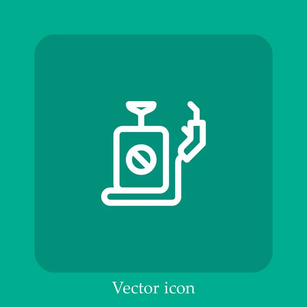 Exterminator Vektor Icon Lineare Icon Line Mit Editierbarem Strich — Stockvektor