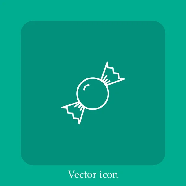 Schokoladen Vektorsymbol Lineare Icon Line Mit Editierbarem Strich — Stockvektor