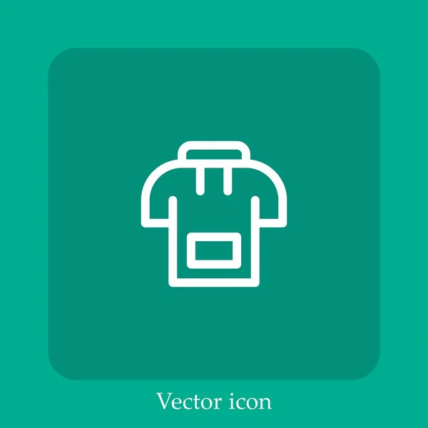 Hoodie Vektor Symbol Lineare Icon Line Mit Editierbarem Strich — Stockvektor