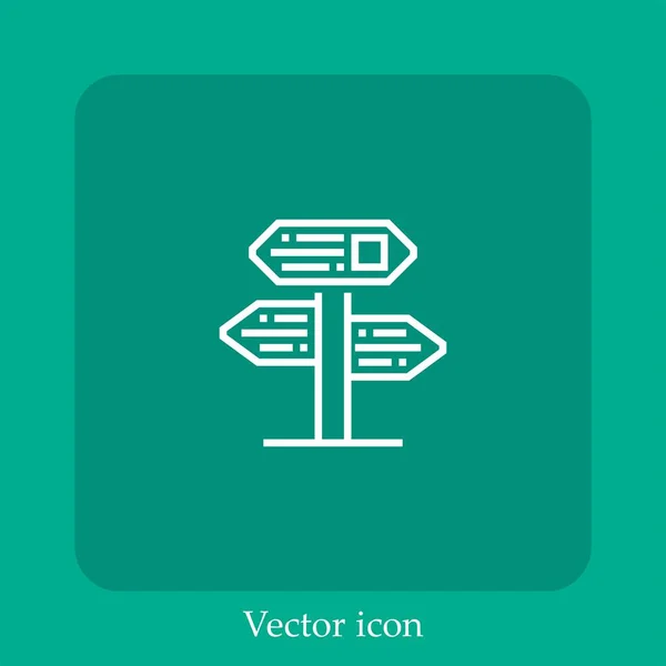 Panel Vektorsymbol Lineare Icon Line Mit Editierbarem Strich — Stockvektor