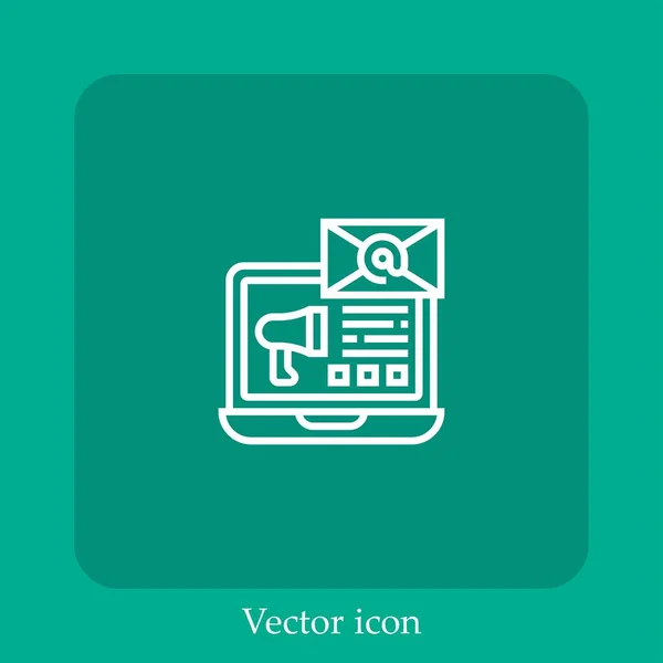 Иконка Вектора Электронной Почты — стоковый вектор