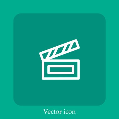 Vektör simgesi doğrusal simgesini hazırlayın. Düzenlenebilir vuruş ile çizgi