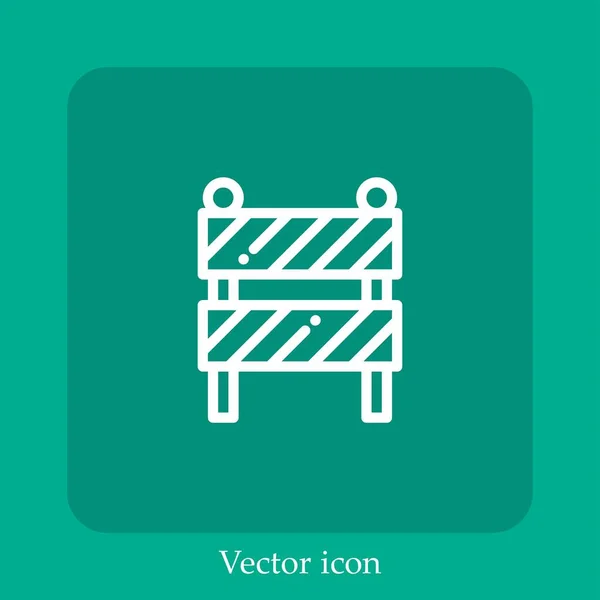 Иконка Вектора Барьера — стоковый вектор