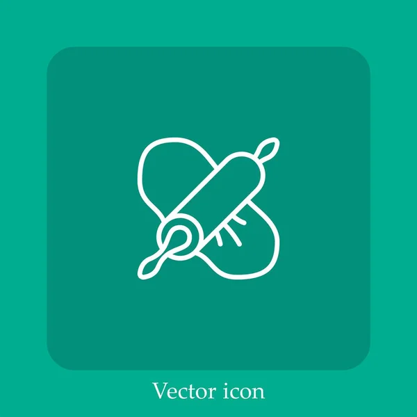 Linear Icon Line Editable Stroke — стоковый вектор