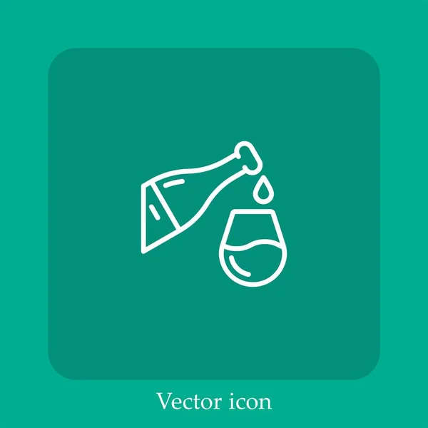 Gießen Vektor Symbol Lineare Icon Line Mit Editierbarem Strich — Stockvektor