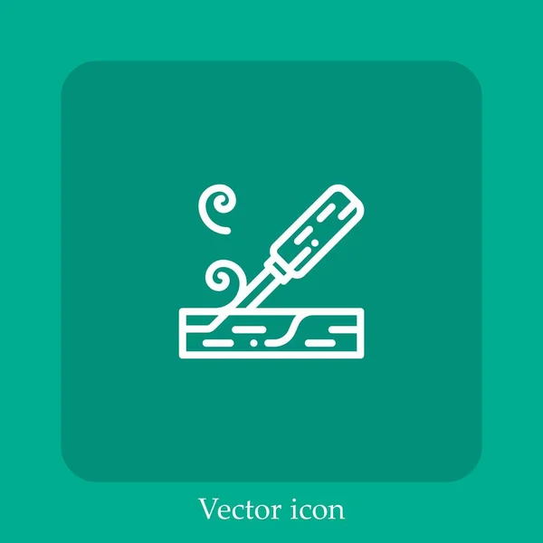 Kreisvektorsymbol Lineare Icon Line Mit Editierbarem Strich — Stockvektor