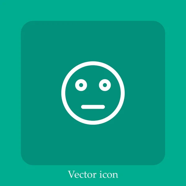 Neutrales Vektorsymbol Lineare Icon Line Mit Editierbarem Strich — Stockvektor