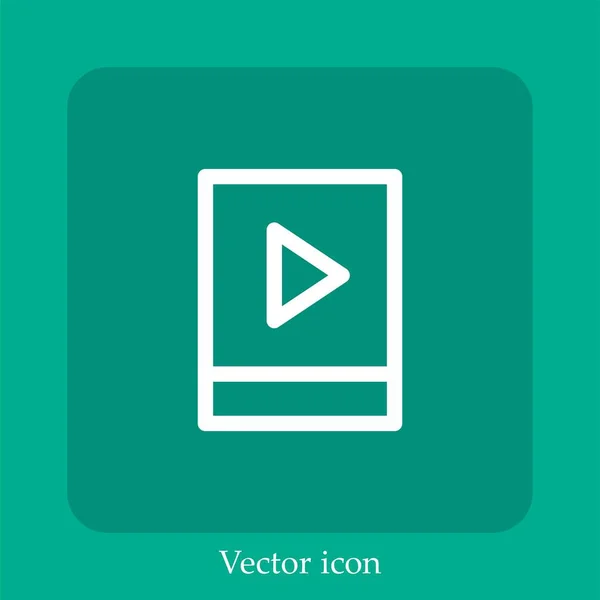 Векторная Иконка Видеоплеера — стоковый вектор