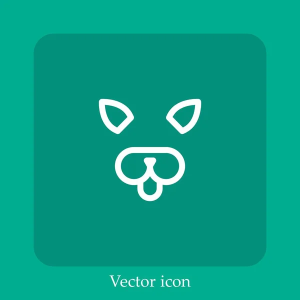 Icono Vector Filtro Icon Line Lineal Con Carrera Editable — Vector de stock