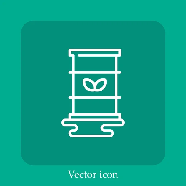 Lauf Vektor Symbol Lineare Icon Line Mit Editierbarem Strich — Stockvektor