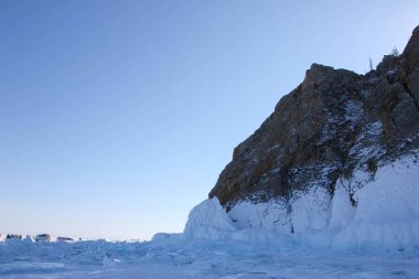 Cape Khoboy - Baykal, Olkhon adasının kuzey noktası. Rusya